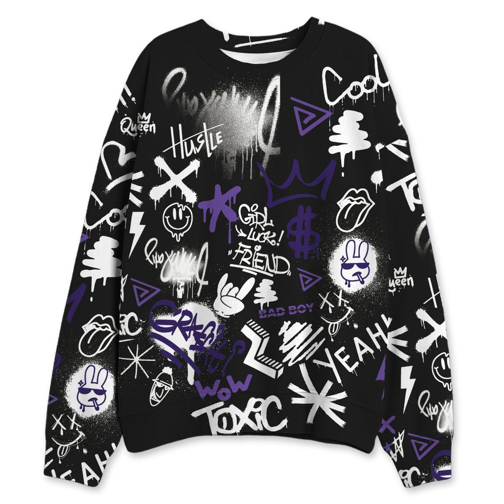 AM-CB-94-Black-Pure-Purple-NastyJamz-Sweatshirt-Match-Graffiti-King-All-Over-Print-Doodle-Style