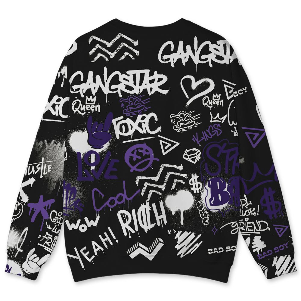 AM-CB-94-Black-Pure-Purple-NastyJamz-Sweatshirt-Match-Graffiti-King-All-Over-Print-Doodle-Style