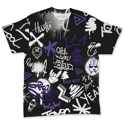 AM-CB-94-Black-Pure-Purple-NastyJamz-T-Shirt-Match-Graffiti-King-All-Over-Print-Doodle-Style