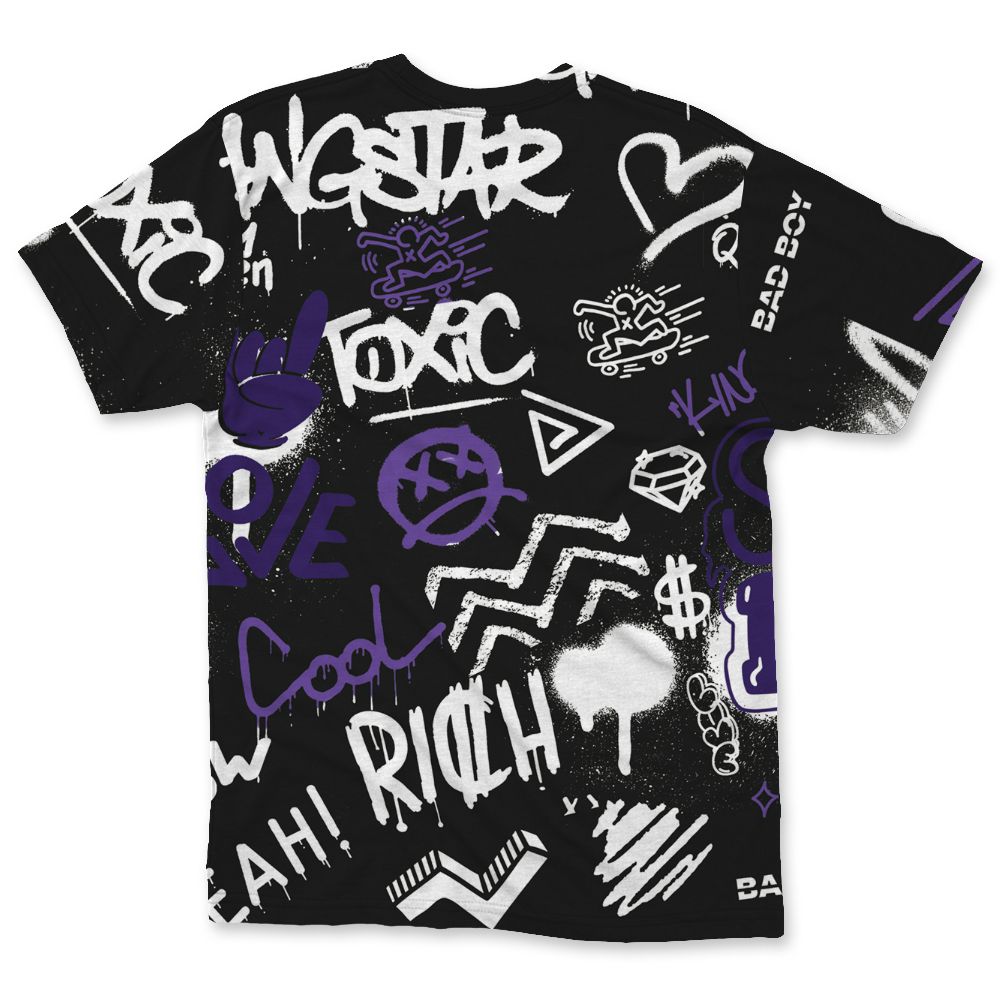 AM-CB-94-Black-Pure-Purple-NastyJamz-T-Shirt-Match-Graffiti-King-All-Over-Print-Doodle-Style