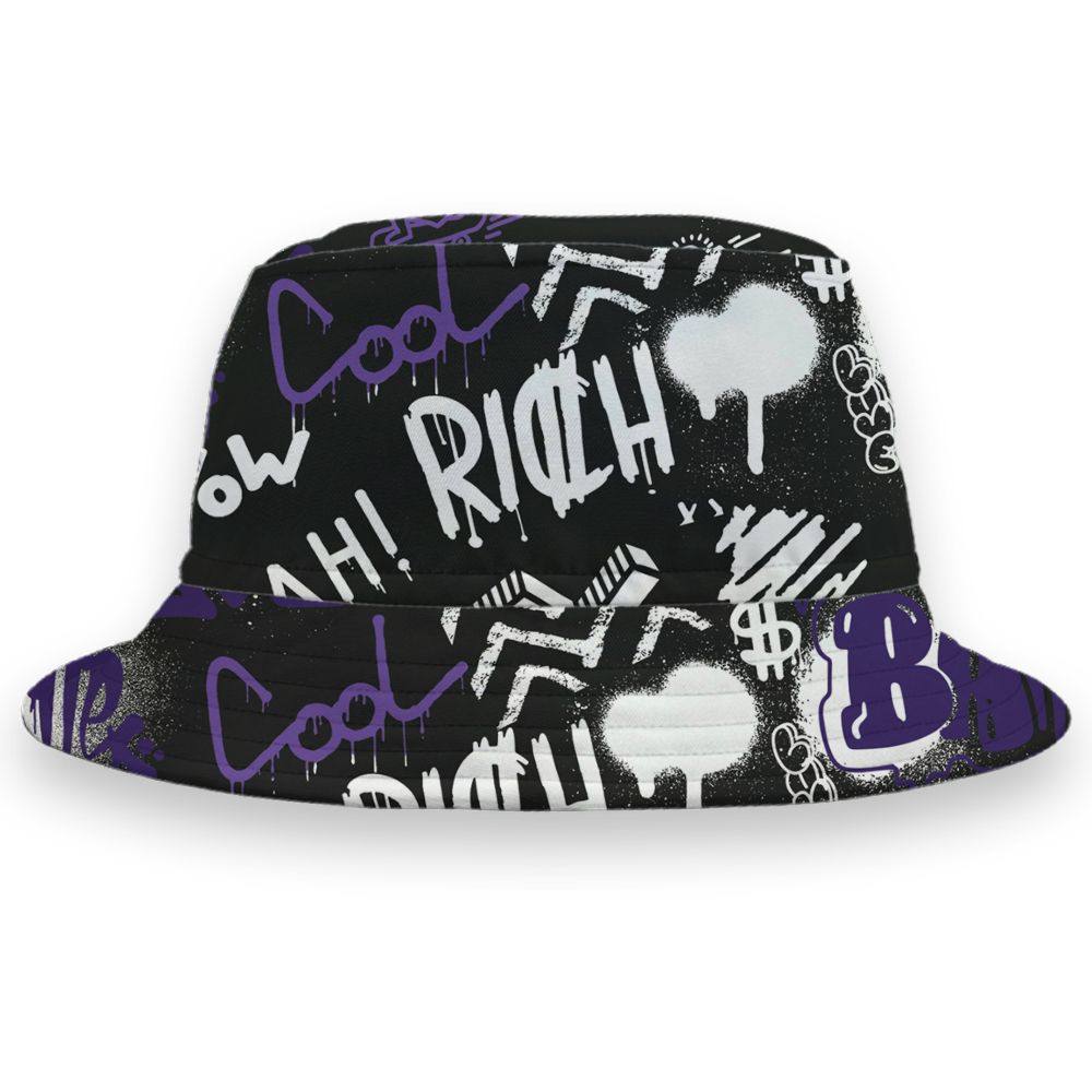 AM-CB-94-Black-Pure-Purple-NastyJamz-Bucket-Hat-Match-Graffiti-King-3D-All-Over-Print-Doodle-Style