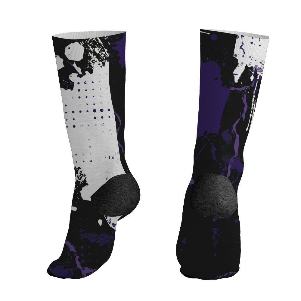 AM-CB-94-Black-Pure-Purple-NastyJamz-Socks-Match-Hustle-Move-In-Silence-All-Over-Print