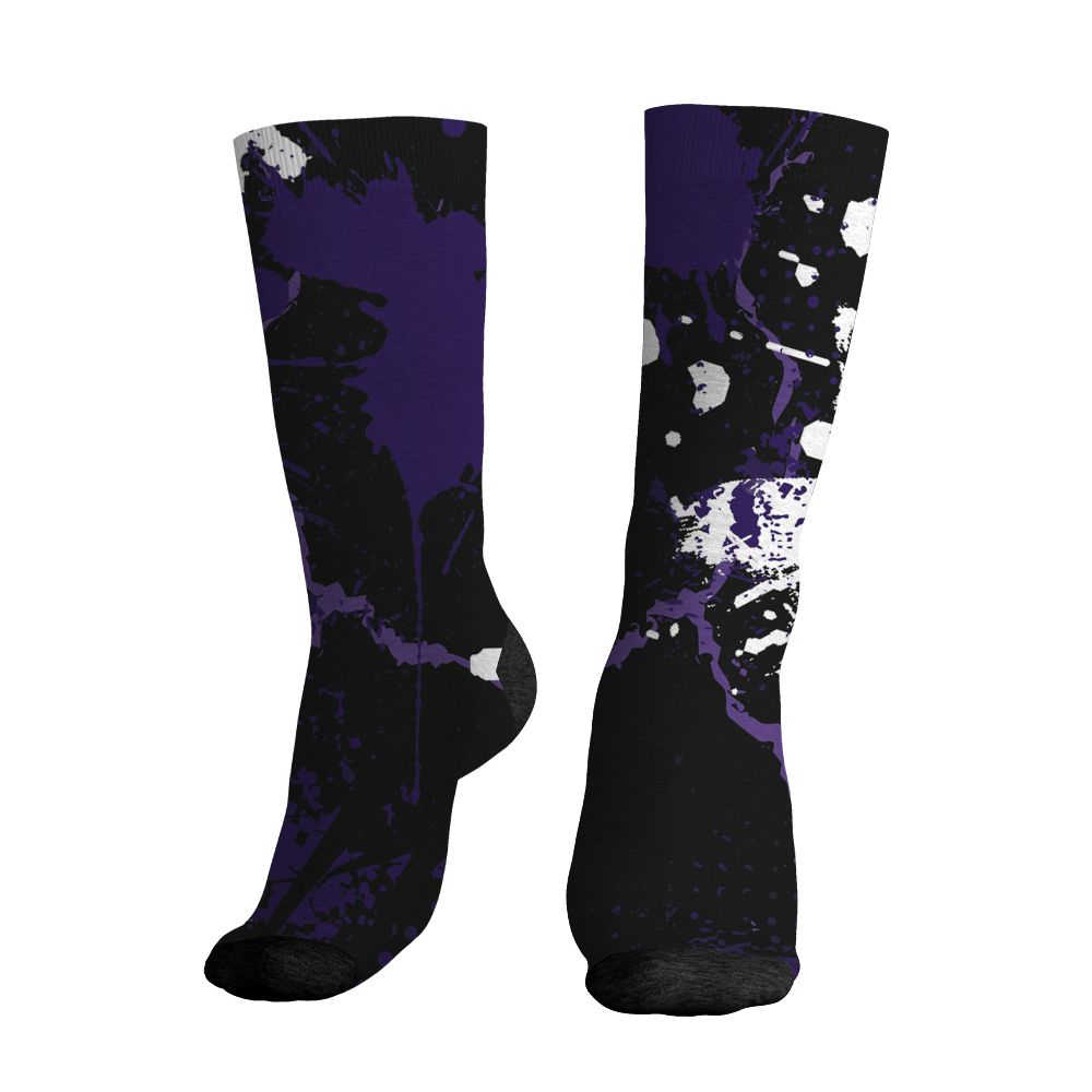 AM-CB-94-Black-Pure-Purple-NastyJamz-Socks-Match-Hustle-Move-In-Silence-All-Over-Print