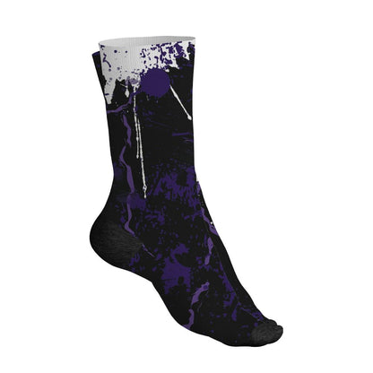 AM-CB-94-Black-Pure-Purple-NastyJamz-Socks-Match-Hustle-Move-In-Silence-All-Over-Print