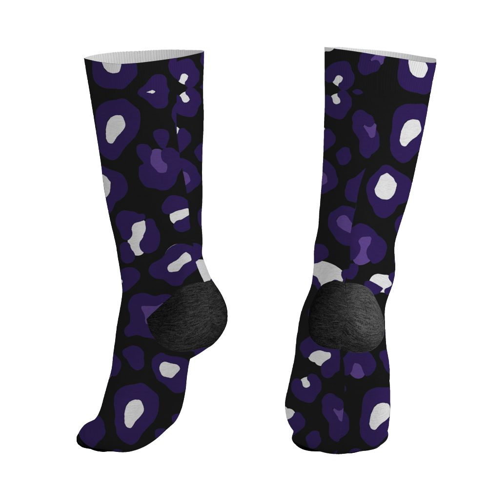 AM-CB-94-Black-Pure-Purple-NastyJamz-Socks-Match-Leopard-Pattern-All-Over-Print