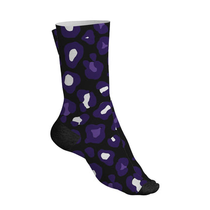 AM-CB-94-Black-Pure-Purple-NastyJamz-Socks-Match-Leopard-Pattern-All-Over-Print