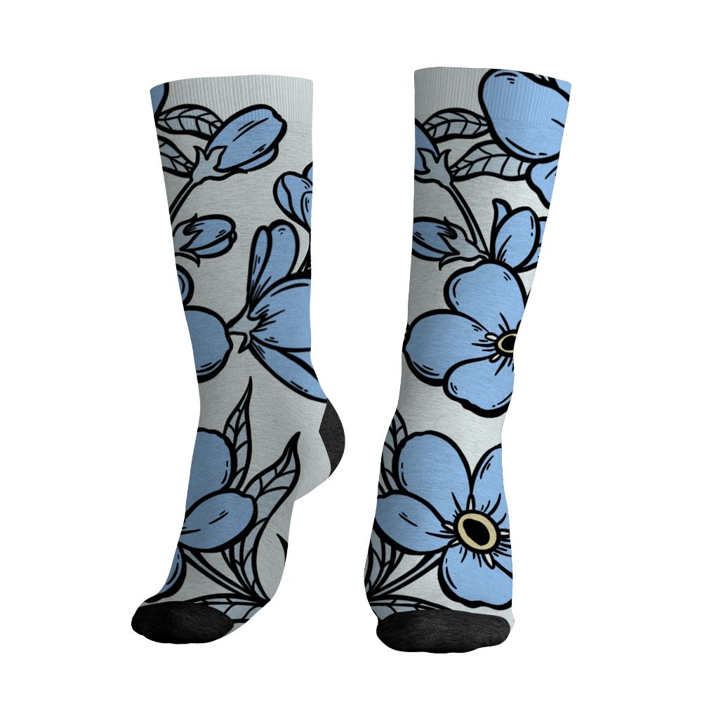 Forget Me Not 4s NastyJamz Socks Match Forget Me Not All-Over Print Bloom