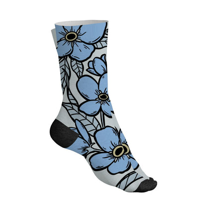 Forget Me Not 4s NastyJamz Socks Match Forget Me Not All-Over Print Bloom