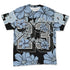 Air-Foamposite-Psychic-Blue-NastyJamz-T-Shirt-Match-23-Floral-All-Over-Print-Flower