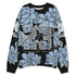 Air-Foamposite-Psychic-Blue-NastyJamz-Sweatshirt-Match-23-Floral-All-Over-Print-Flower
