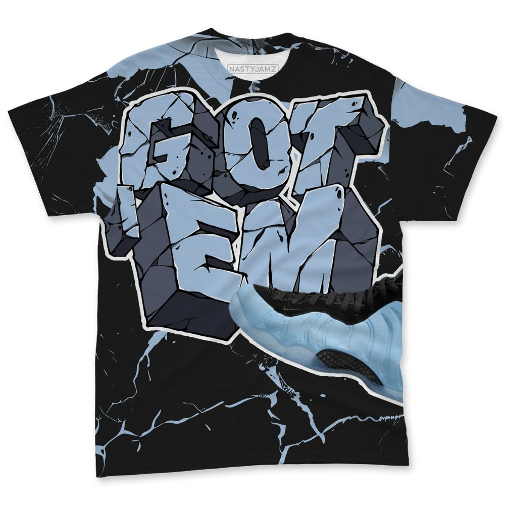 Air-Foamposite-Psychic-Blue-NastyJamz-T-Shirt-Match-Got-Em-All-Over-Print