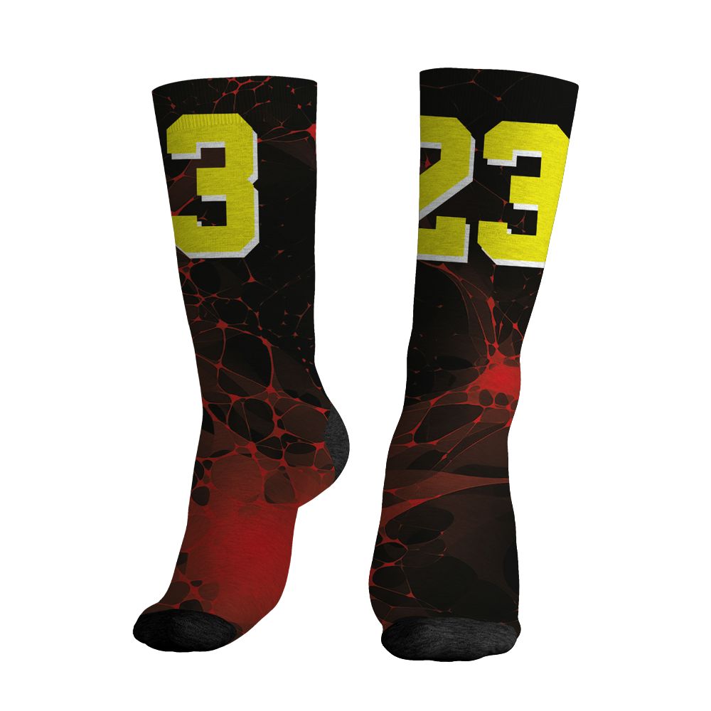 Ferrari 14s NastyJamz Socks Match 23 Painted Graffiti All-Over Print