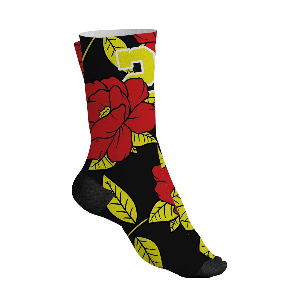 Ferrari-14s-NastyJamz-Socks-Match-23-Floral-All-Over-Print-Flower