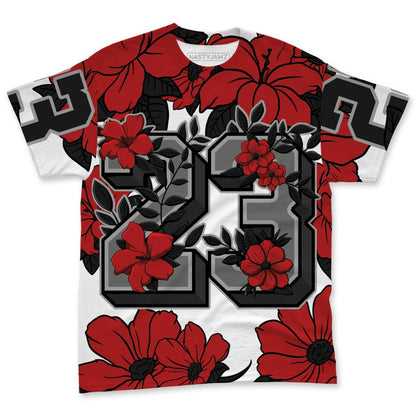 AM-Uptempo-Bulls-NastyJamz-T-Shirt-Match-23-Floral-All-Over-Print-Flower
