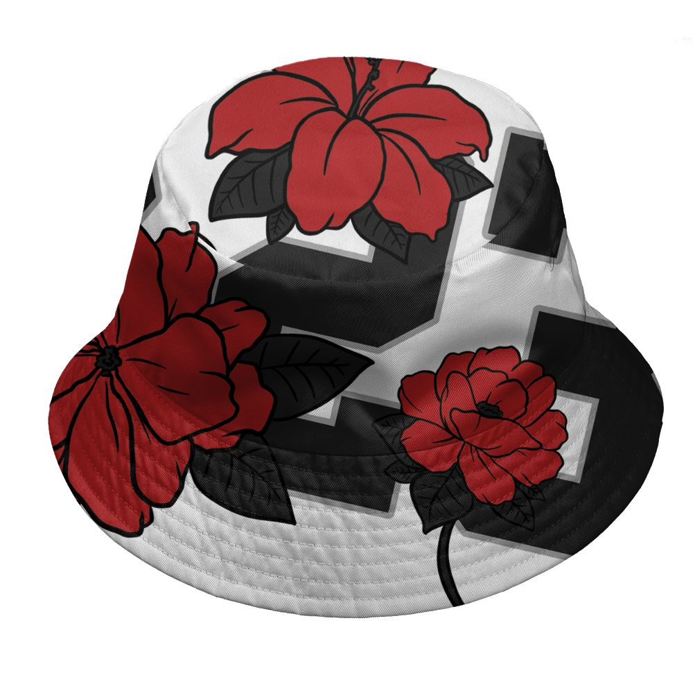 AM-Uptempo-Bulls-NastyJamz-Bucket-Hat-Match-23-Floral-3D-All-Over-Print-Flower