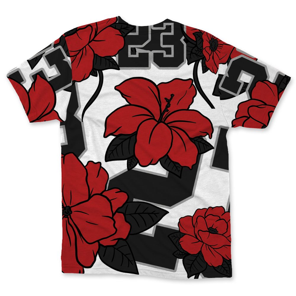 AM-Uptempo-Bulls-NastyJamz-T-Shirt-Match-23-Floral-All-Over-Print-Flower