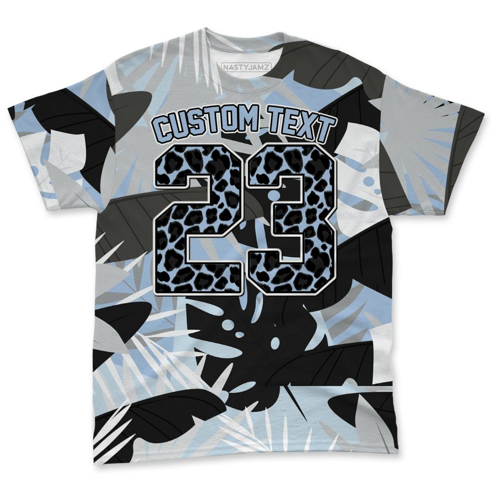 Air-Foamposite-Psychic-Blue-NastyJamz-T-Shirt-Match-Custom-23-Leopard-All-Over-Print