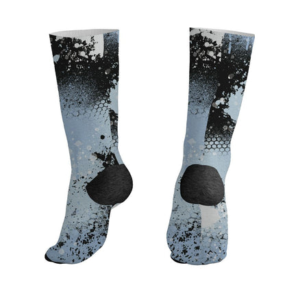 Air-Foamposite-Psychic-Blue-NastyJamz-Socks-Match-23-Painted-Graffiti