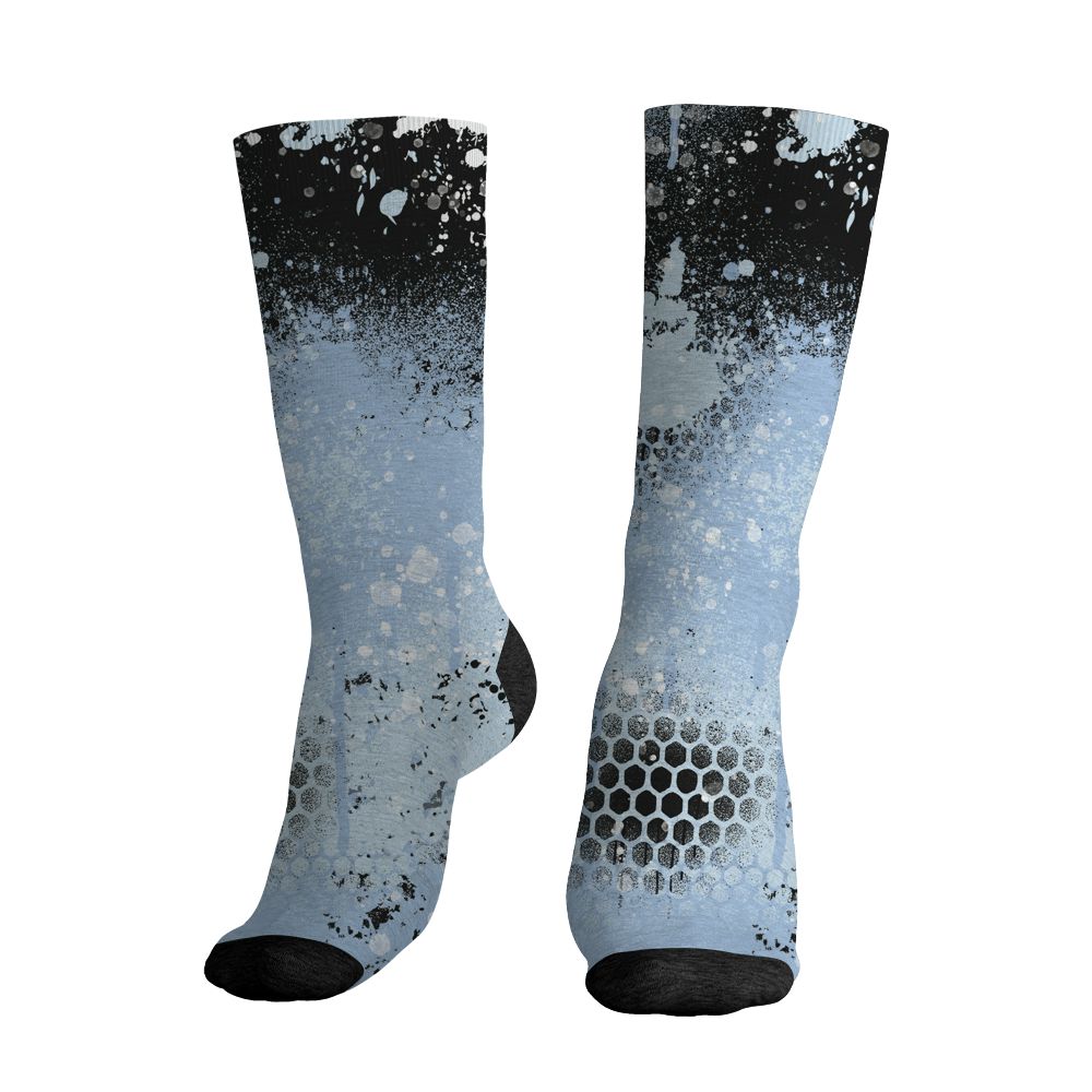 Air-Foamposite-Psychic-Blue-NastyJamz-Socks-Match-23-Painted-Graffiti