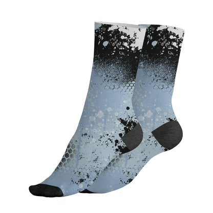Air-Foamposite-Psychic-Blue-NastyJamz-Socks-Match-23-Painted-Graffiti