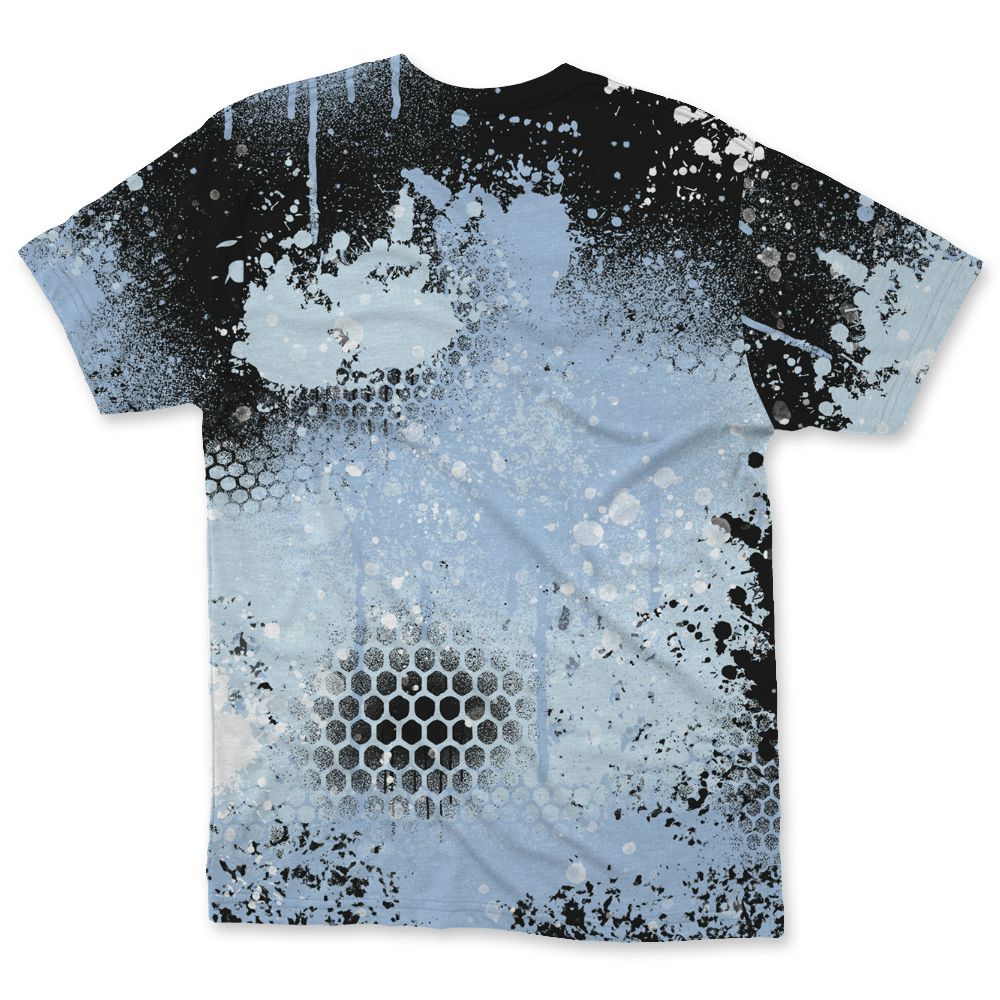 Air-Foamposite-Psychic-Blue-NastyJamz-T-Shirt-Match-23-Painted-Graffiti
