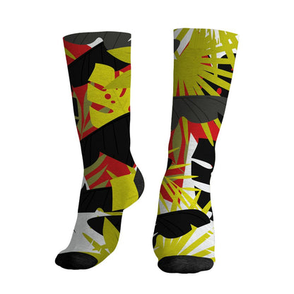 Ferrari-14s-NastyJamz-Socks-Match-Custom-23-Leopard-All-Over-Print