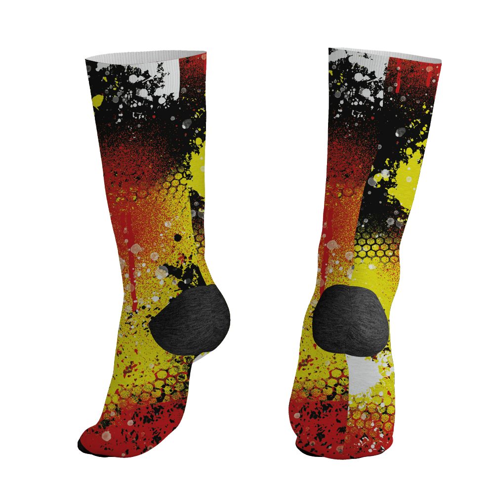 Ferrari-14s-NastyJamz-Socks-Match-23-Painted-Graffiti