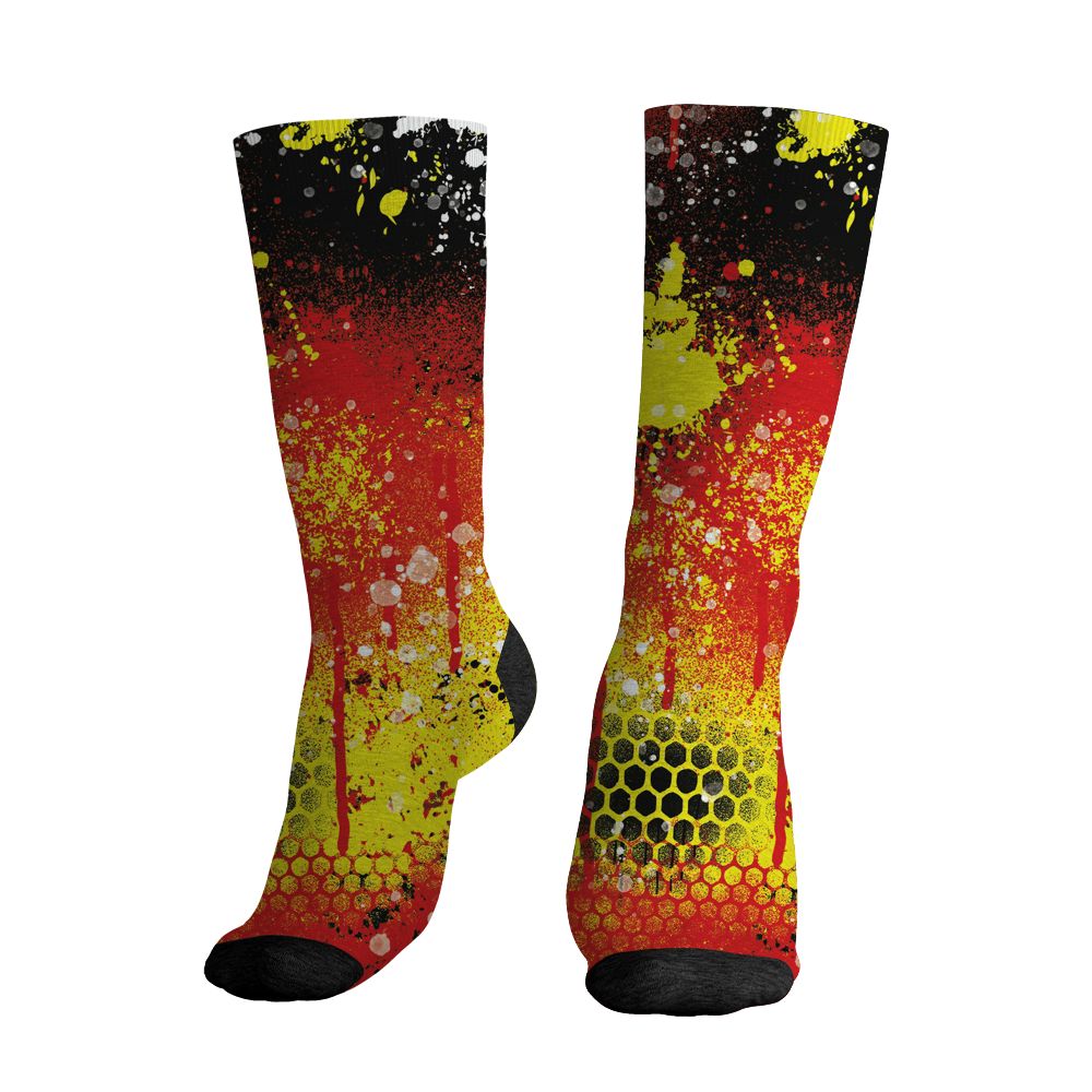 Ferrari-14s-NastyJamz-Socks-Match-23-Painted-Graffiti