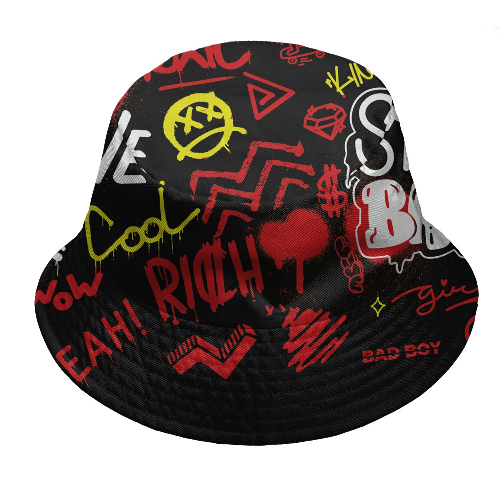 Ferrari-14s-NastyJamz-Bucket-Hat-Match-Graffiti-King-3D-All-Over-Print-Doodle-Style