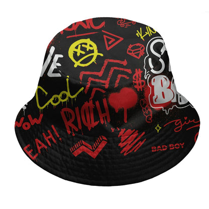 Ferrari-14s-NastyJamz-Bucket-Hat-Match-Graffiti-King-3D-All-Over-Print-Doodle-Style