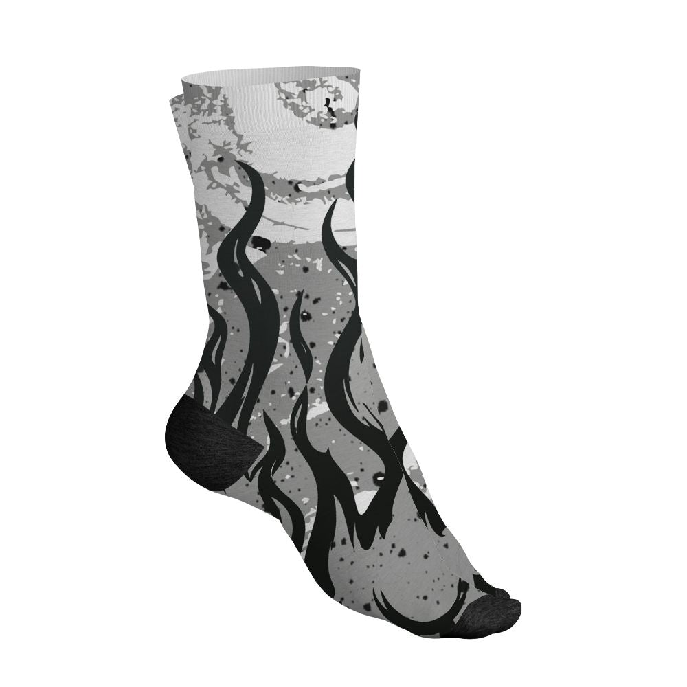 White-Cement-4s-NastyJamz-Socks-Match-23-Burning-Fire-All-Over-Print
