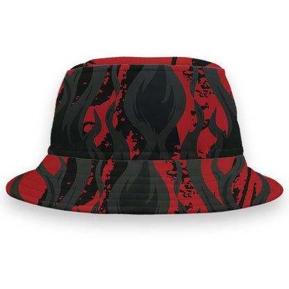 Flu-Game-12s-NastyJamz-Bucket-Hat-Match-23-Burning-Fire-3D-All-Over-Print