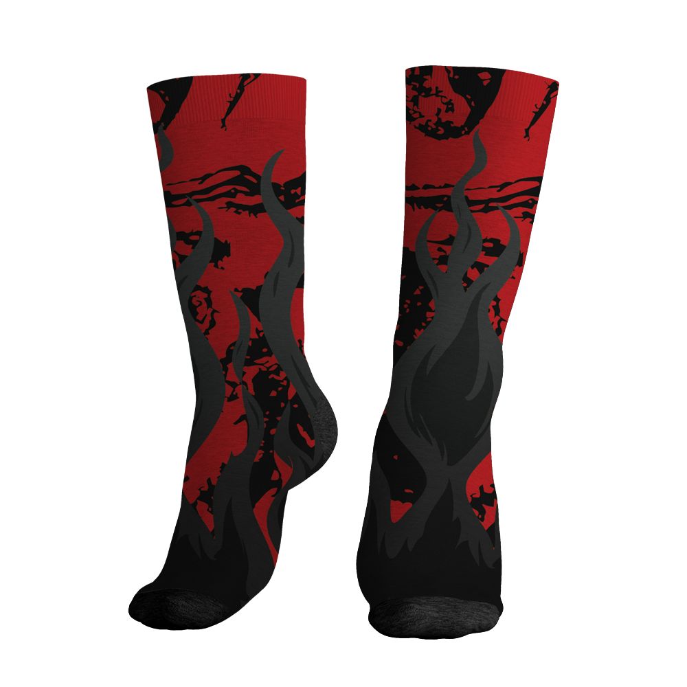 Flu-Game-12s-NastyJamz-Socks-Match-23-Burning-Fire-All-Over-Print