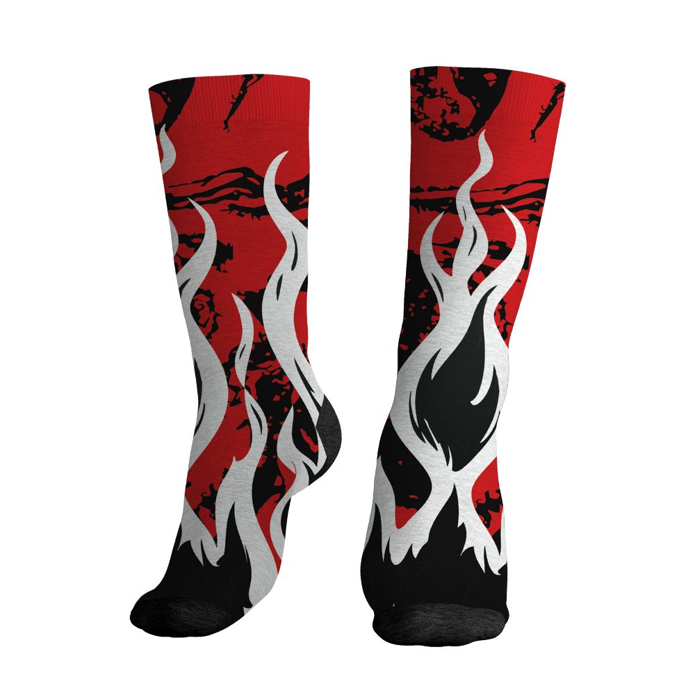Ferrari-14s-NastyJamz-Socks-Match-23-Burning-Fire-All-Over-Print