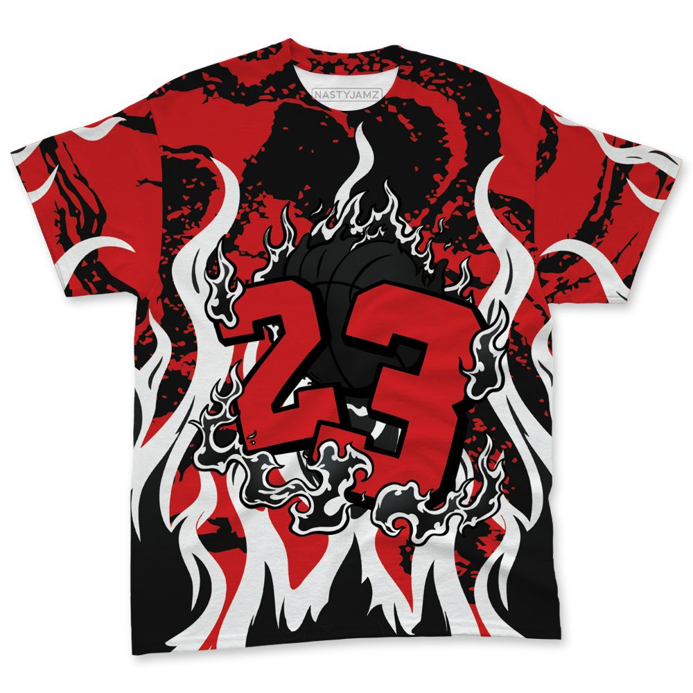 Ferrari-14s-NastyJamz-T-Shirt-Match-23-Burning-Fire-All-Over-Print