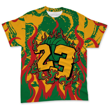 AF-1-Low-Lucky-Green-NastyJamz-T-Shirt-Match-23-Burning-Fire-All-Over-Print