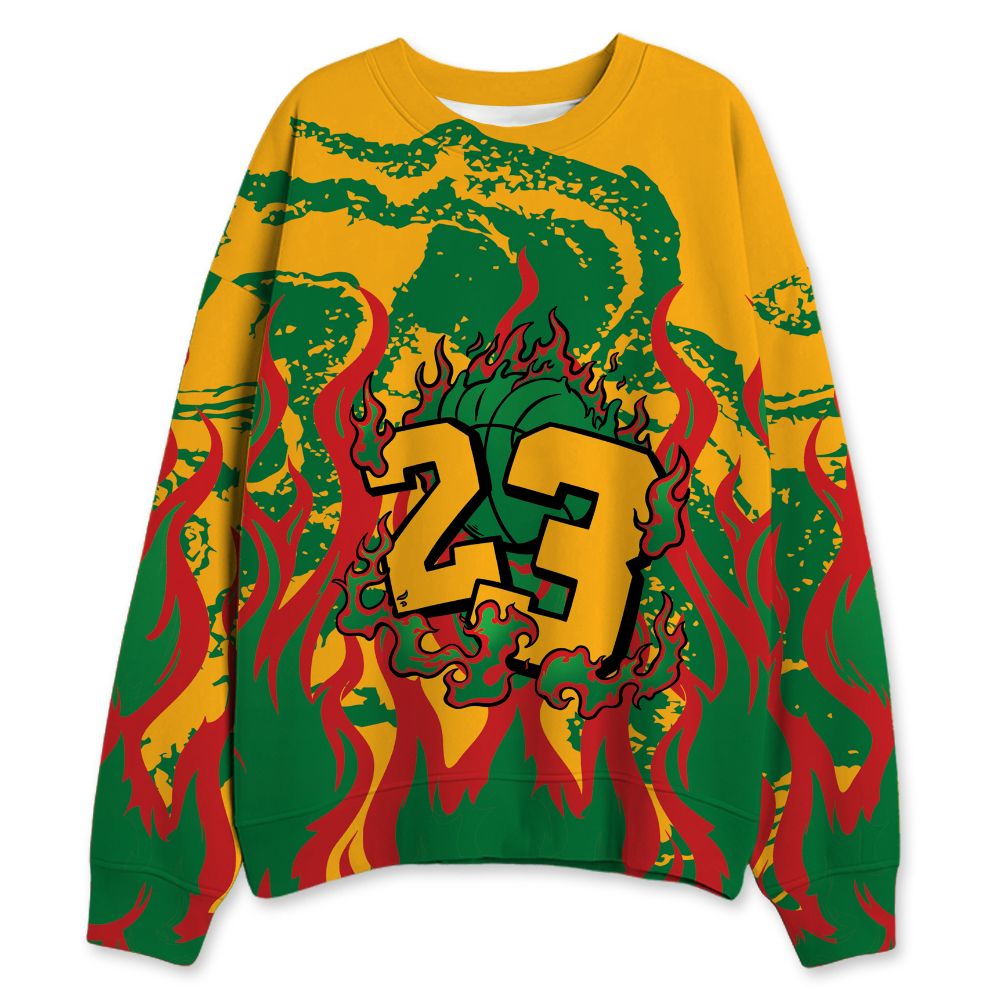 AF-1-Low-Lucky-Green-NastyJamz-Sweatshirt-Match-23-Burning-Fire-All-Over-Print