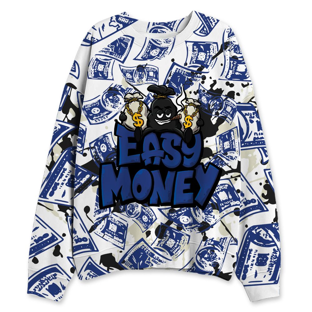 Rare-Air-Deep-Royal-Blue-1s-NastyJamz-Sweatshirt-Match-Easy-Money-All-Over-Print