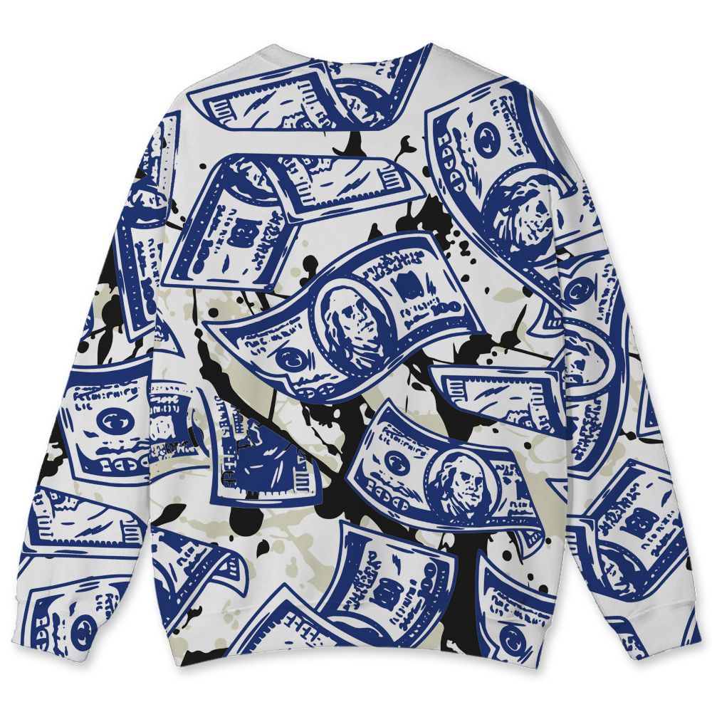 Rare-Air-Deep-Royal-Blue-1s-NastyJamz-Sweatshirt-Match-Easy-Money-All-Over-Print