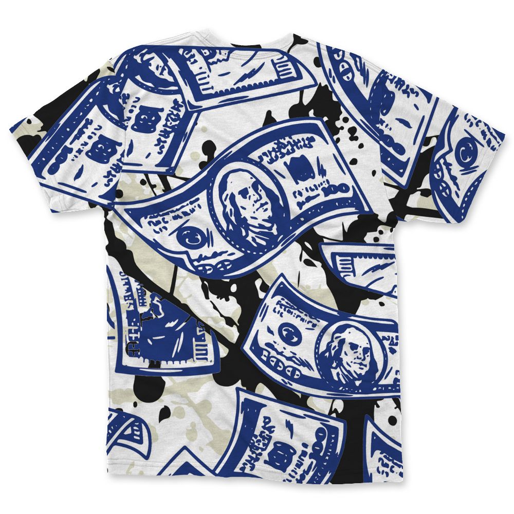 Rare-Air-Deep-Royal-Blue-1s-NastyJamz-T-Shirt-Match-Easy-Money-All-Over-Print