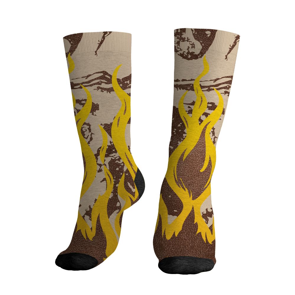 AM-1-Poly-Donkeyy-Kongg-NastyJamz-Socks-Match-23-Burning-Fire-All-Over-Print