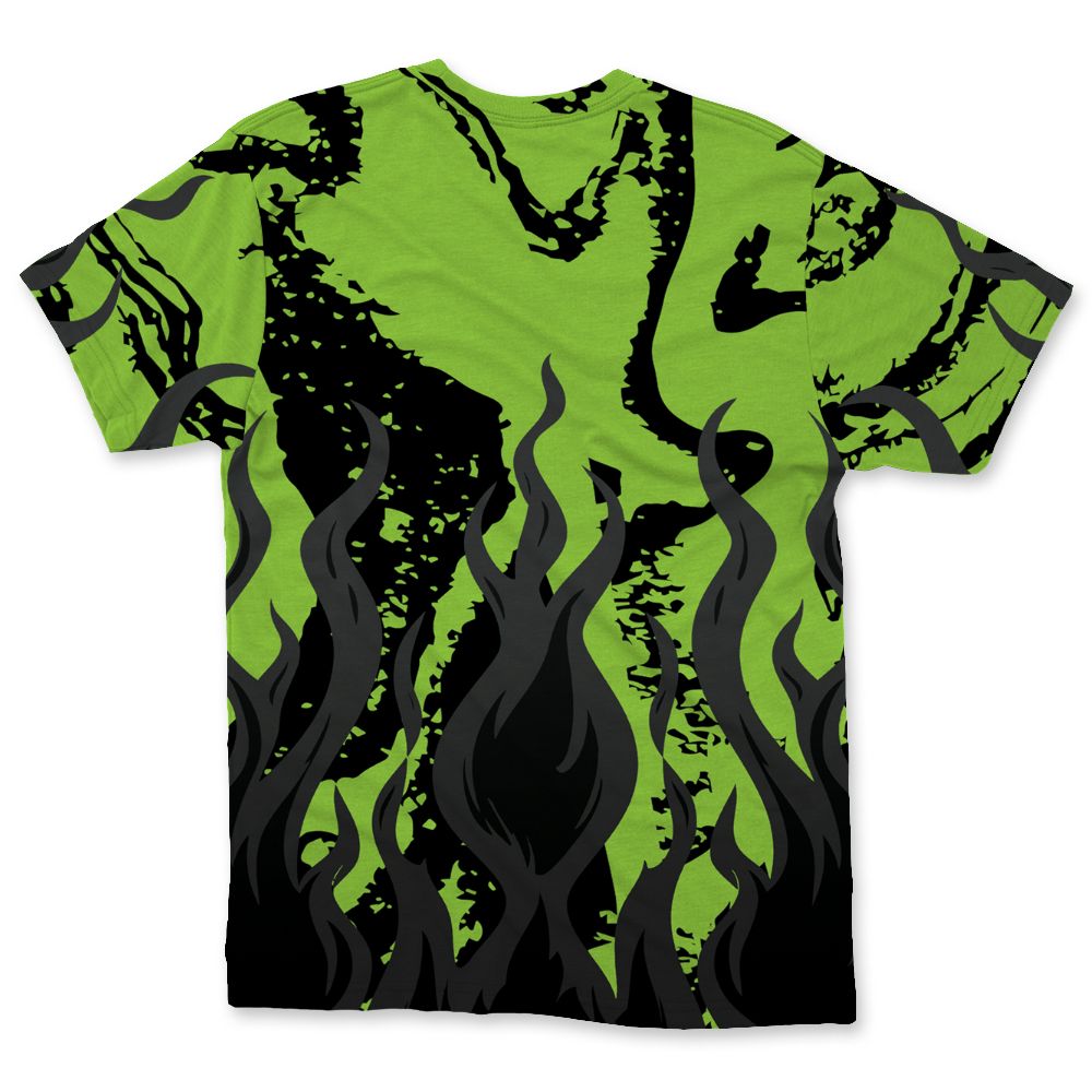 Air-Foamposite-One-Black-Volt-Nasty-T-Shirt-Match-23-Burning-Fire-All-Over-Print