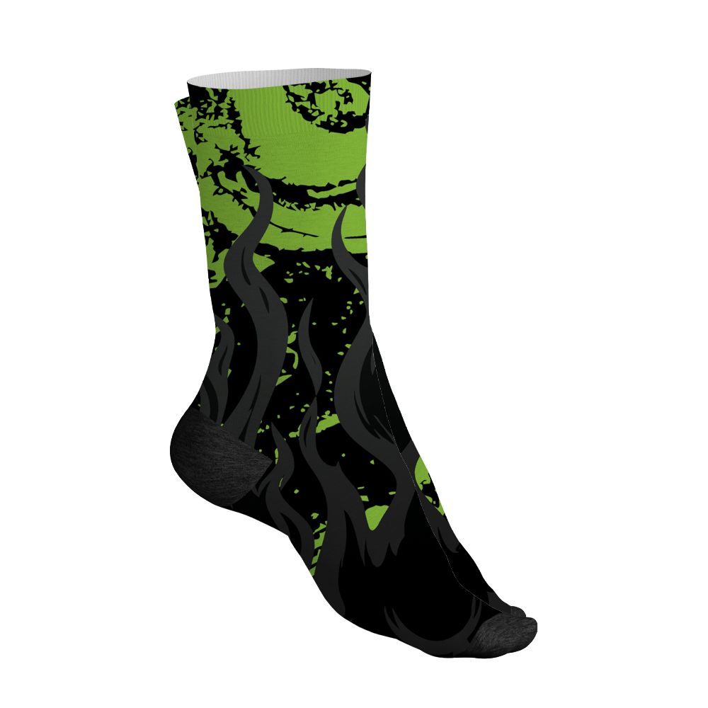 Air-Foamposite-One-Black-Volt-NastyJamz-Socks-Match-23-Burning-Fire-All-Over-Print