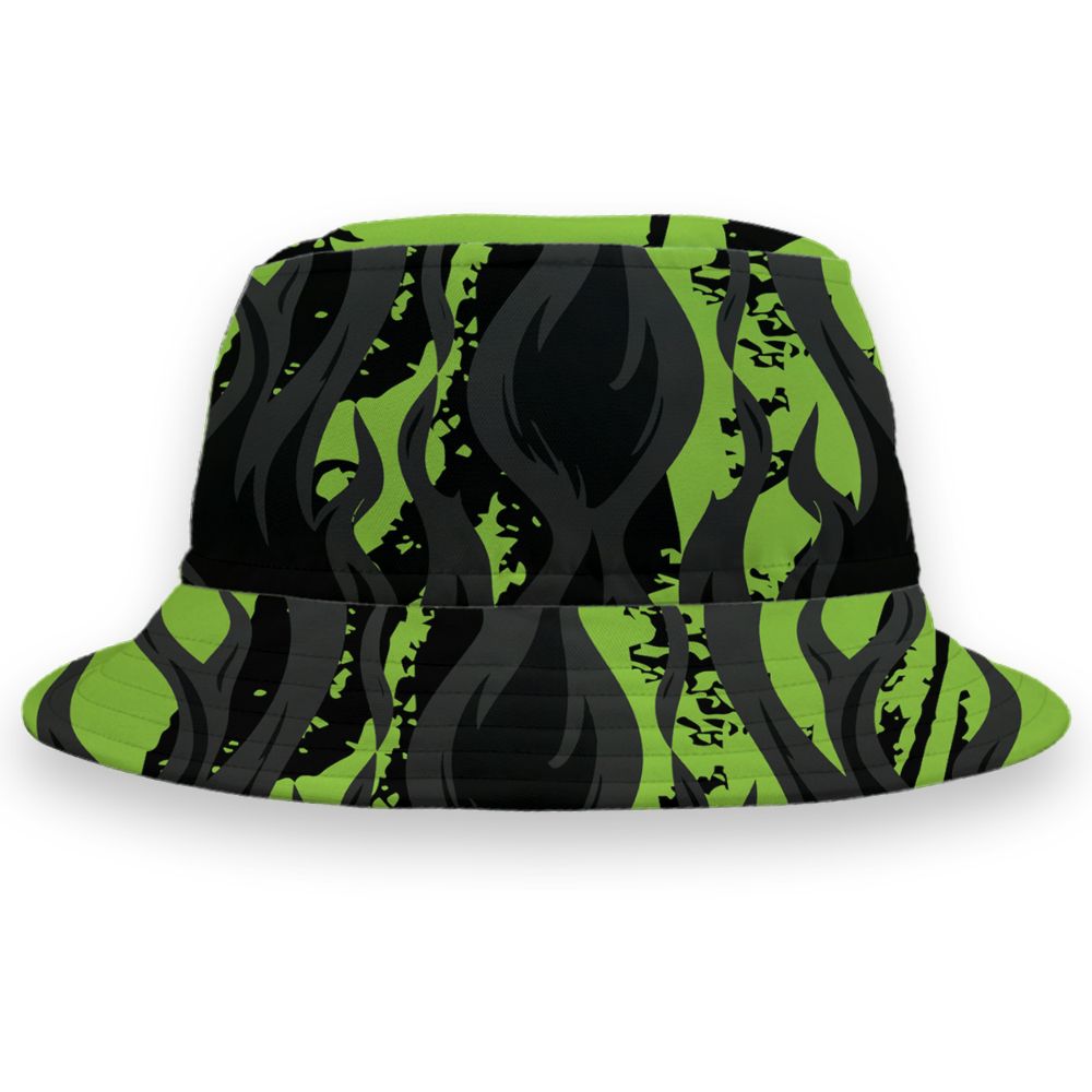Air-Foamposite-One-Black-Volt-NastyJamz-Bucket-Hat-Match-23-Burning-Fire-3D-All-Over-Print