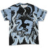 Air-Foamposite-Psychic-Blue-NastyJamz-T-Shirt-Match-23-Burning-Fire-All-Over-Print
