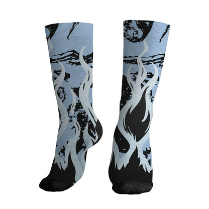 Air-Foamposite-Psychic-Blue-NastyJamz-Socks-Match-23-Burning-Fire-All-Over-Print