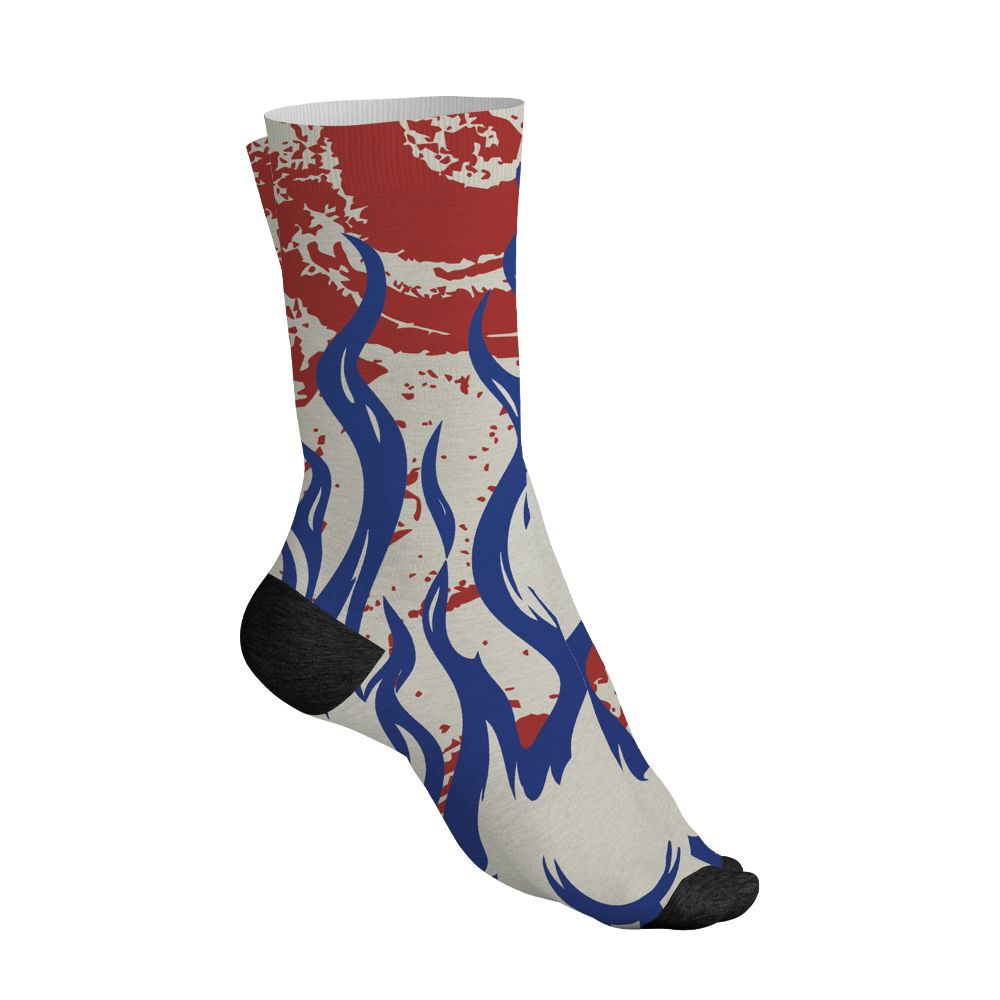 Rare-Air-Cinnabar-1s-NastyJamz-Socks-Match-23-Burning-Fire-All-Over-Print