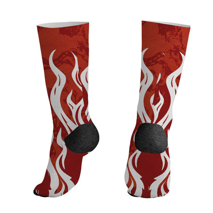 Brick-By-Brick-4s-NastyJamz-Socks-Match-23-Burning-Fire-All-Over-Print