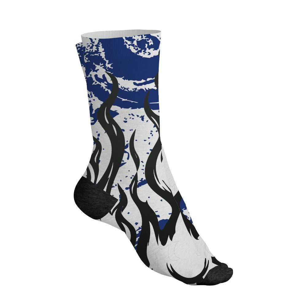 Rare-Air-Deep-Royal-Blue-1s-NastyJamz-Socks-Match-23-Burning-Fire-All-Over-Print