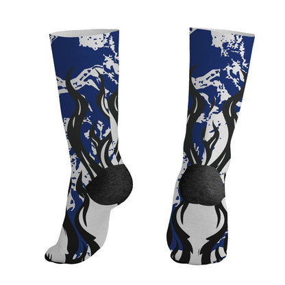 Rare-Air-Deep-Royal-Blue-1s-NastyJamz-Socks-Match-23-Burning-Fire-All-Over-Print